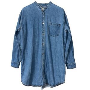 Wilfred free The Maya Denim Dress Relaxed button-up denim shirt dress M